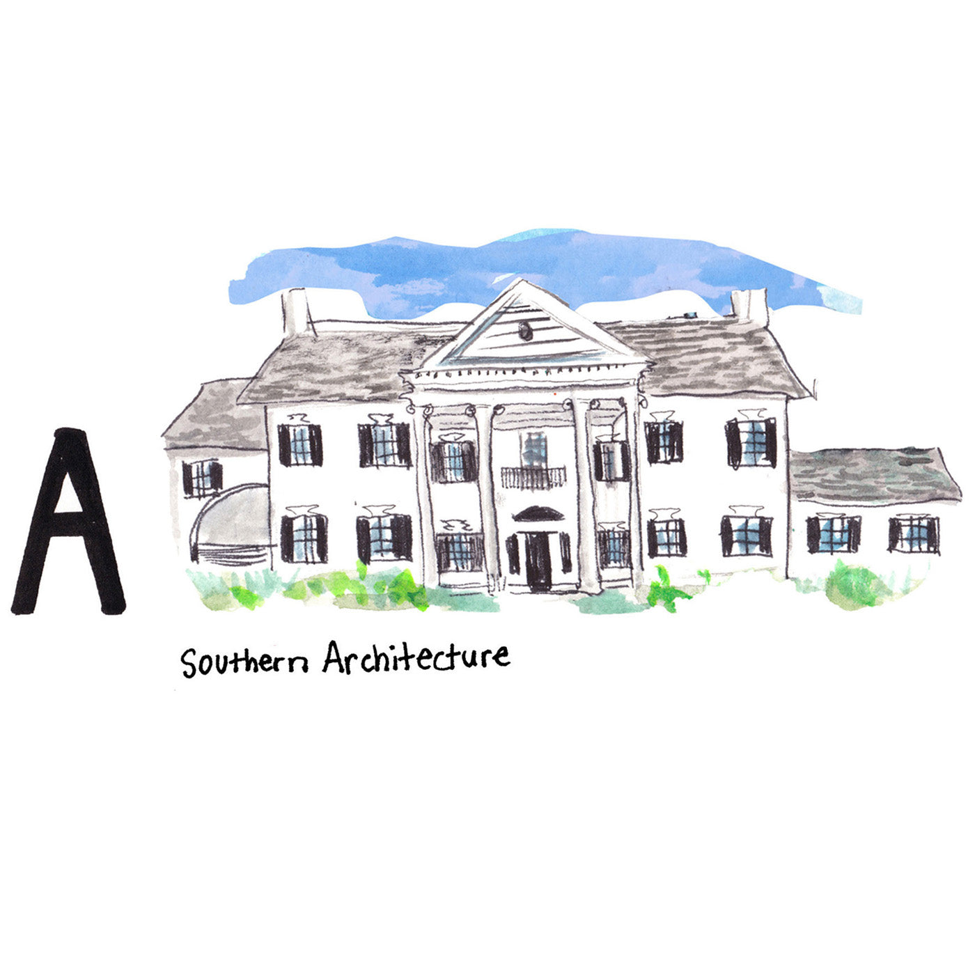 A is for Southern Architecture. There are approximately 1,500 historically registered buildings, including many beautiful old plantation homes which attract visitors from around the globe. 