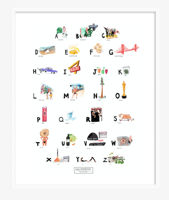 California ABC Print Limited Edition – The Letters NYC