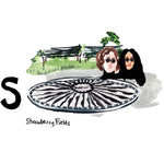 S is for Strawberry Fields. Strawberry Fields is a nearly three acre field in Central Park. It is a living memorial of former Beatles member and peace activist, John Lennon. Named after the song ‘Strawberry Fields Forever’ and memorialized by a black and white mosaic spelling out his song title, “Imagine.” 