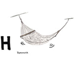 H is for Hammock. Although not invented here, the hammock has been a staple household item since 1894.